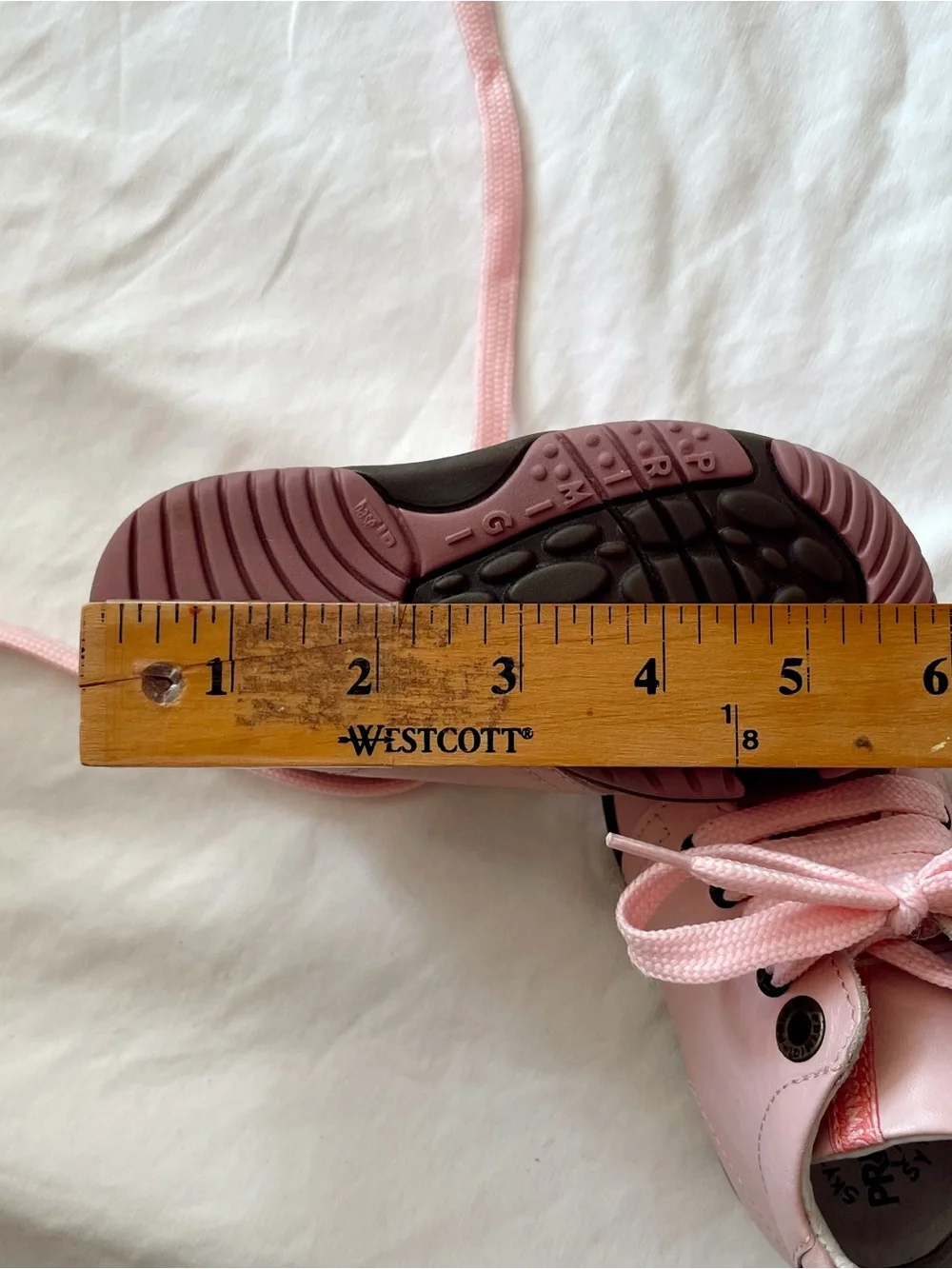 PRIMIGI Kids Baby Boots Pink Leather Lace Up Walkers Sneakers Made In Italy